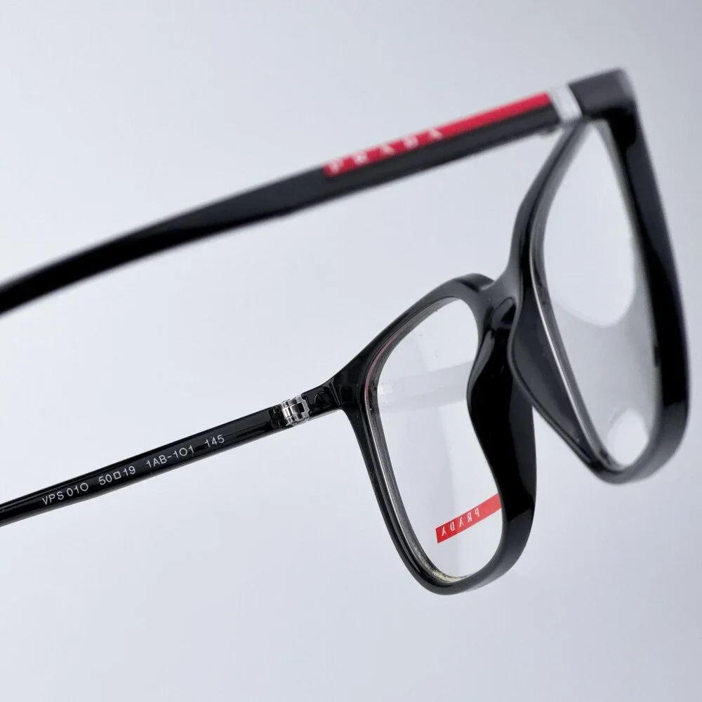 Prada Linea Rossa PS01OV 1AB1O1 Women BRAND NEW Eyeglasses Black Square